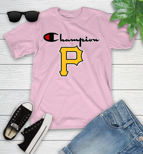 MLB Baseball Pittsburgh Pirates Champion Shirt Youth T-Shirt 7