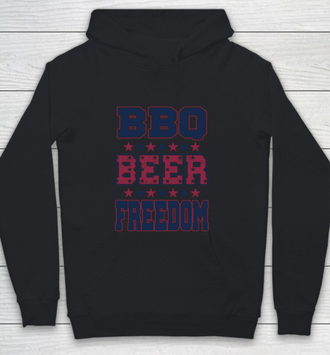 BBQ Beer Freedom Youth Hoodie