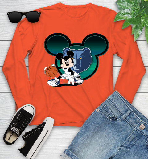 NBA Memphis Grizzlies Mickey Mouse Disney Basketball Youth Long Sleeve 4