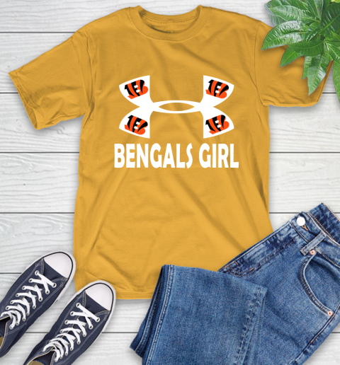 NFL Cincinnati Bengals Girl Under Armour Football Sports T-Shirt 2