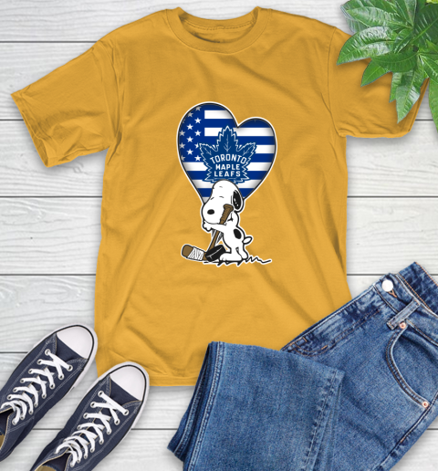 Toronto Maple Leafs NHL Hockey The Peanuts Movie Adorable Snoopy T-Shirt 3