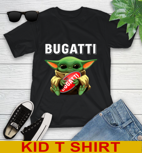 Star Wars Baby Yoda Hugs Bugatti Car Shirt 97