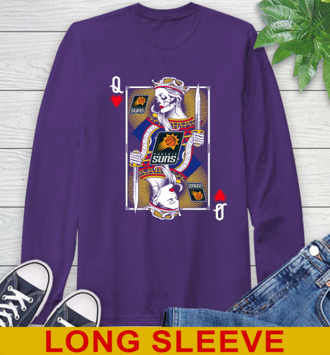 NBA Basketball Phoenix Suns The Queen Of Hearts Card Shirt Long Sleeve T-Shirt 5