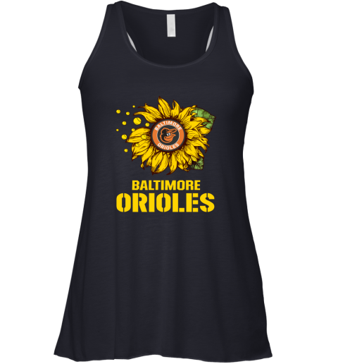 Baltimore Orioles Sunflower MLB Baseball Racerback Tank