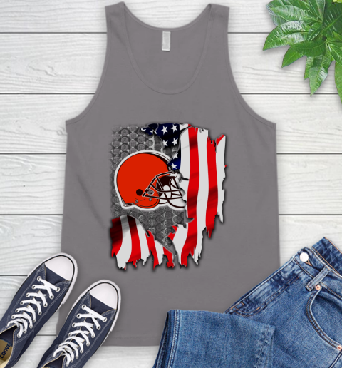 Cleveland Browns NFL Football American Flag Tank Top 6