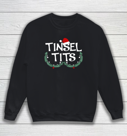 Jingle Balls Tinsel Tits Couples Christmas Matching Couple Sweatshirt