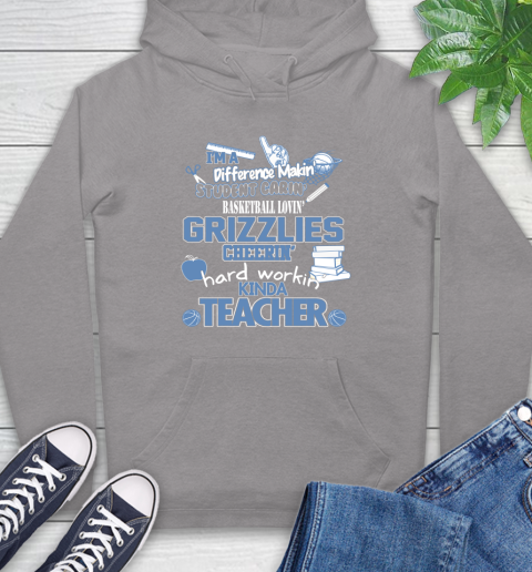 Memphis Grizzlies NBA I'm A Difference Making Student Caring Basketball Loving Kinda Teacher Hoodie 6
