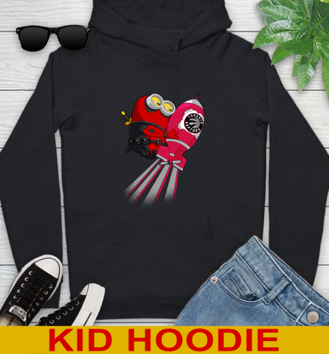 NBA Basketball Toronto Raptors Deadpool Minion Marvel Shirt Youth Hoodie