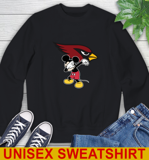 Arizona Cardinals NFL Football Dabbing Mickey Disney Sports Sweatshirt 2