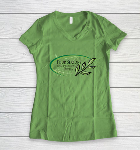 Four Seasons Total Landscaping Women's V-Neck T-Shirt 5