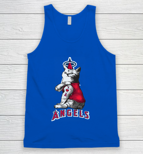 MLB Baseball My Cat Loves Los Angeles Angels Tank Top 4