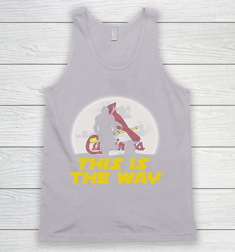 St.Louis Cardinals MLB Baseball Star Wars Yoda And Mandalorian This Is The Way Tank Top 3
