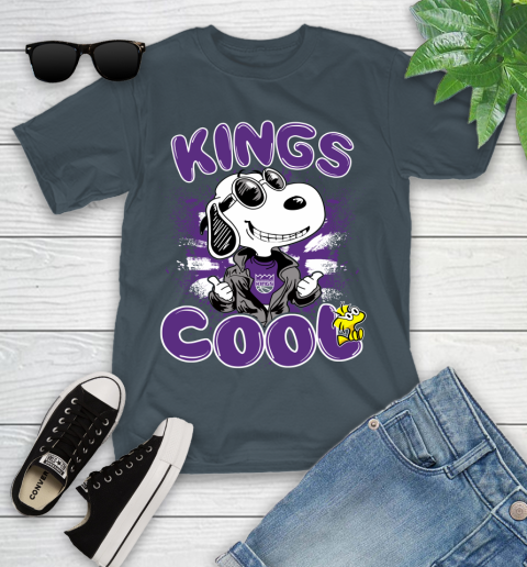 NBA Basketball Sacramento Kings Cool Snoopy Shirt Youth T-Shirt 9