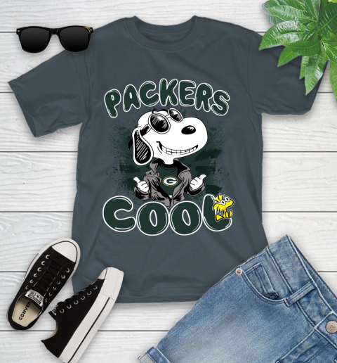 NFL Football Green Bay Packers Cool Snoopy Shirt Youth T-Shirt 9