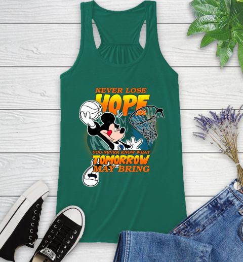 Dallas Mavericks NBA Basketball Mickey Disney Never Lose Hope Racerback Tank 6