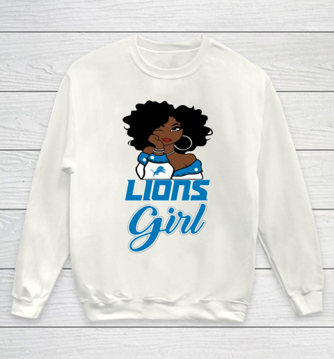 Detroit Lions Girl NFL Youth Sweatshirt - Image 3