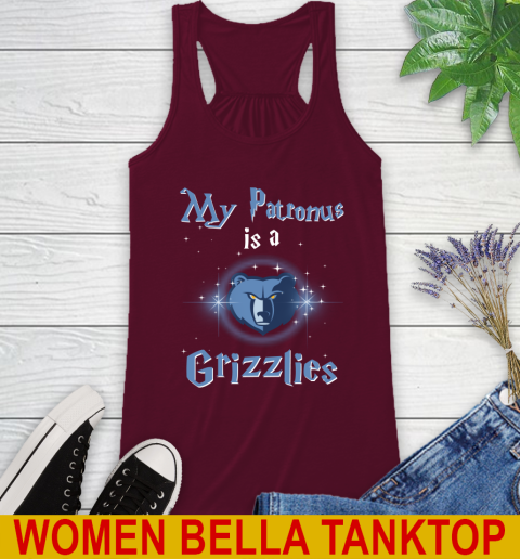 NBA Basketball Harry Potter My Patronus Is A Memphis Grizzlies Racerback Tank 2