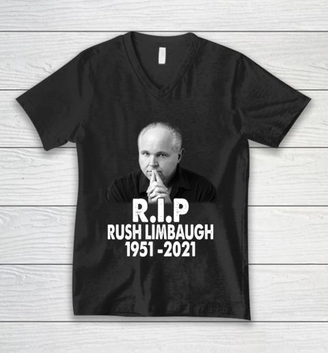 RIP Rush Limbaugh 1954 2021 V-Neck T-Shirt