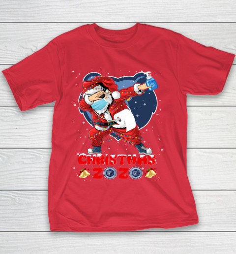 Memphis Grizzlies Funny Santa Claus Dabbing Christmas 2020 NBA Youth T-Shirt 7