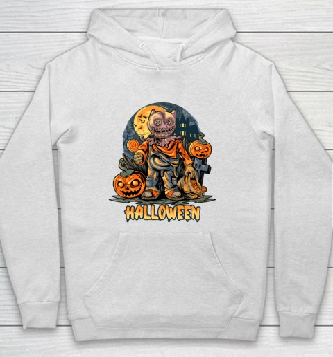 Pumpkin Cat Character for Halloween Hoodie