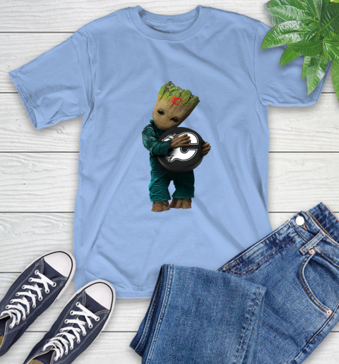 NHL Groot Guardians Of The Galaxy Hockey Sports Calgary Flames T-Shirt 11