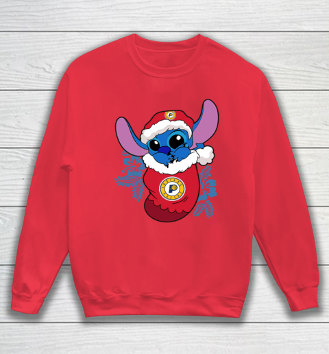 Indiana Pacers Christmas Stitch In The Sock Funny Disney NBA Sweatshirt 8