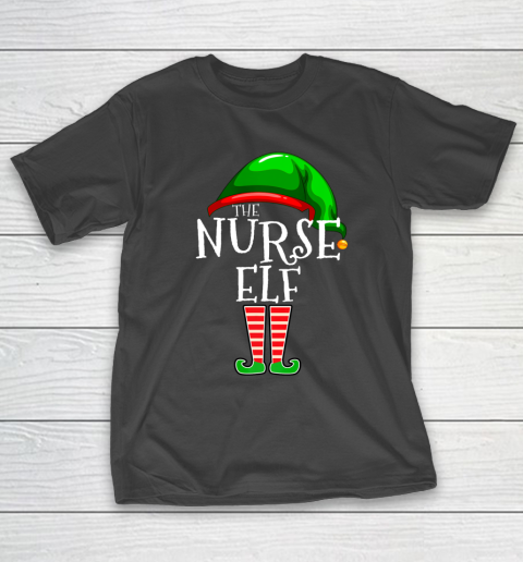 The Nurse Elf Family Matching Group Christmas Gift Funny T-Shirt