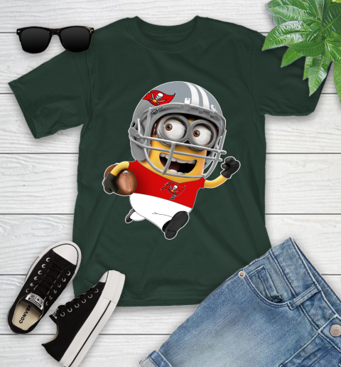 NFL Tampa Bay Buccaneers Minions Disney Football Sports Youth T-Shirt 5