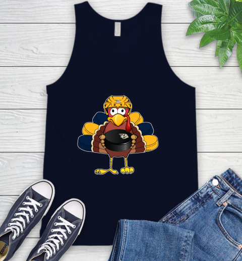 Nashville Predators Turkey Thanksgiving Day Tank Top 3
