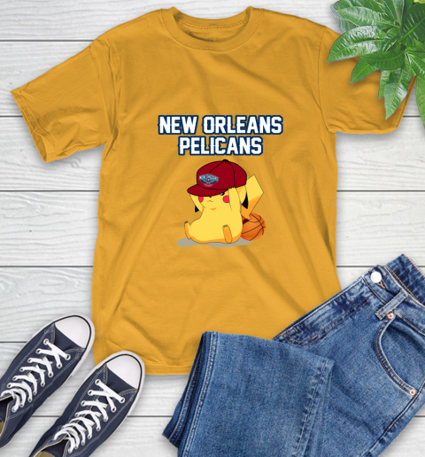 NBA Pikachu Basketball Sports New Orleans Pelicans T-Shirt 3