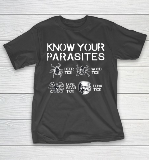 Know Your Parasites Funny Joe Biden Luna Tick T-Shirt