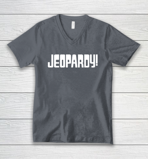 Jeopardy Game Show Funny V-Neck T-Shirt 4