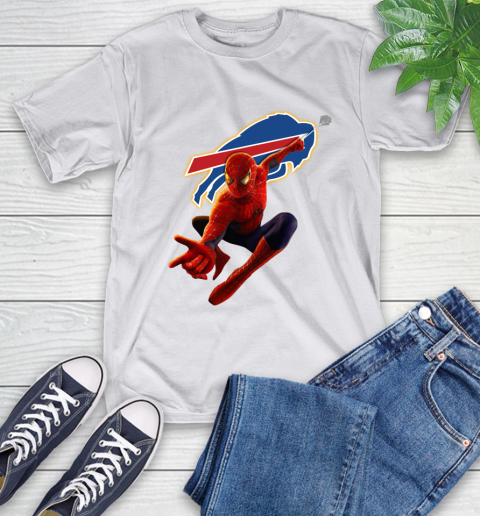 NFL Spider Man Avengers Endgame Football Buffalo Bills T-Shirt 12