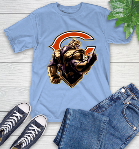 NFL Thanos Avengers Endgame Football Sports Chicago Bears T-Shirt 11
