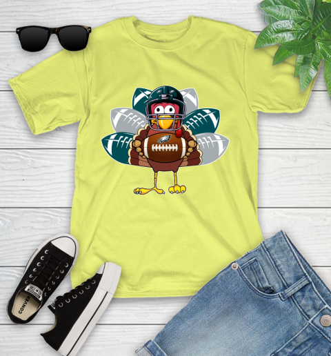 Philadelphia Eagles Turkey Thanksgiving Day Youth T-Shirt 8