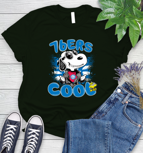 NBA Basketball Philadelphia 76ers Cool Snoopy Shirt Women's T-Shirt 5