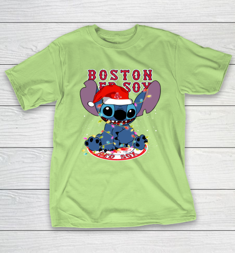 Boston Red Sox MLB noel stitch Baseball Christmas T-Shirt 6