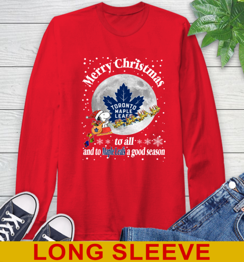 Toronto Maple Leafs Merry Christmas To All And To Maple Leafs A Good Season NHL Hockey Sports Long Sleeve T-Shirt 12