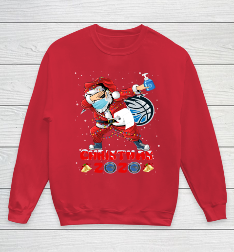 Orlando Magic Funny Santa Claus Dabbing Christmas 2020 NBA Youth Sweatshirt 7