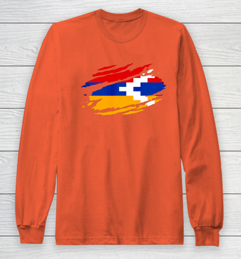 Artsakh Flag Proud Artsakh Support Artsakh Strong Armenia Long Sleeve T-Shirt 4 Artsakh Flag Proud Artsakh Support Artsakh Strong Armenia Long Sleeve T-Shirt - Image 4