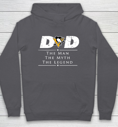 Pittsburgh Penguins NHL Ice Hockey Dad The Man The Myth The Legend Hoodie 4