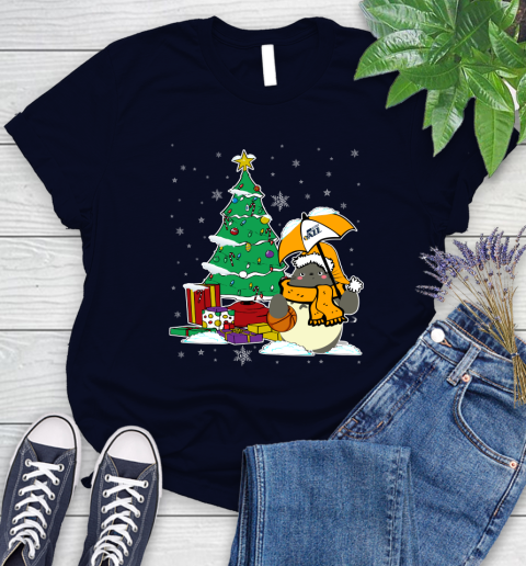 Utah Jazz NBA Basketball Cute Tonari No Totoro Christmas Sports Women's T-Shirt 2