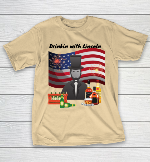 Beer Lover Funny Shirt Drinkin with Lincoln T-Shirt 15