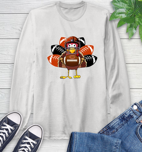 Chicago Bears Turkey Thanksgiving Day Long Sleeve T-Shirt