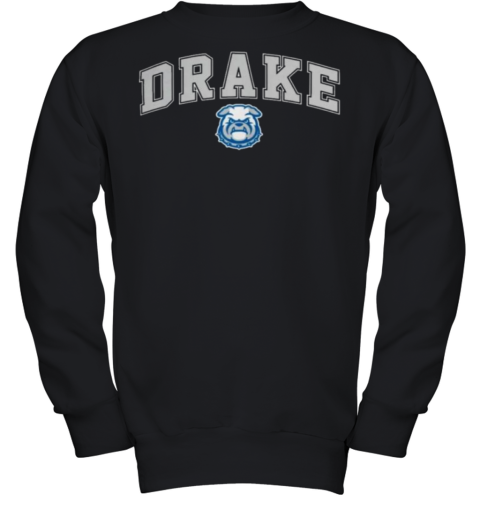 Drake Bulldogs Fanatics Branded Campus Logo Youth Sweatshirt