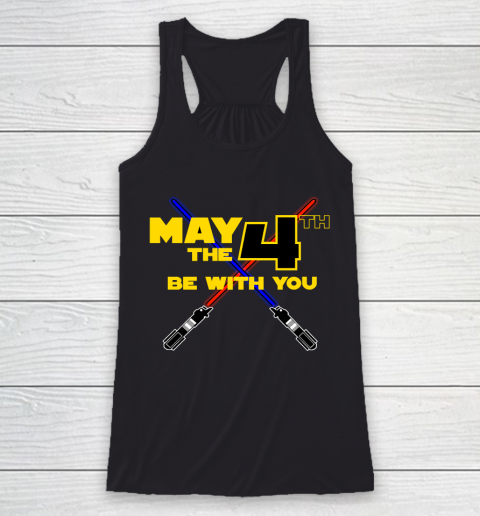 Star Wars Shirt May the Fourth Be With You Lightsaber Racerback Tank
