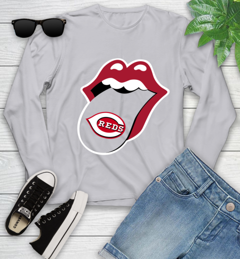 Cincinnati Reds MLB Baseball Lips I Root For My Team Adoring Fan 129