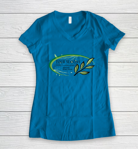 Four Seasons Total Landscaping Women's V-Neck T-Shirt 4