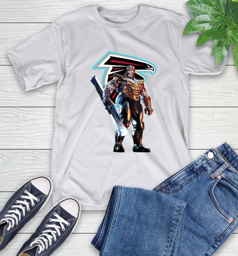 NFL Thanos Gauntlet Avengers Endgame Football Atlanta Falcons T-Shirt 12