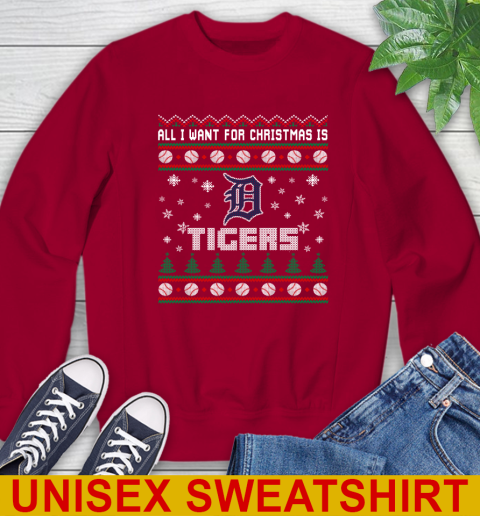 MLB All I Want For Christmas Is Detroit Tigers Baseball Sports 33